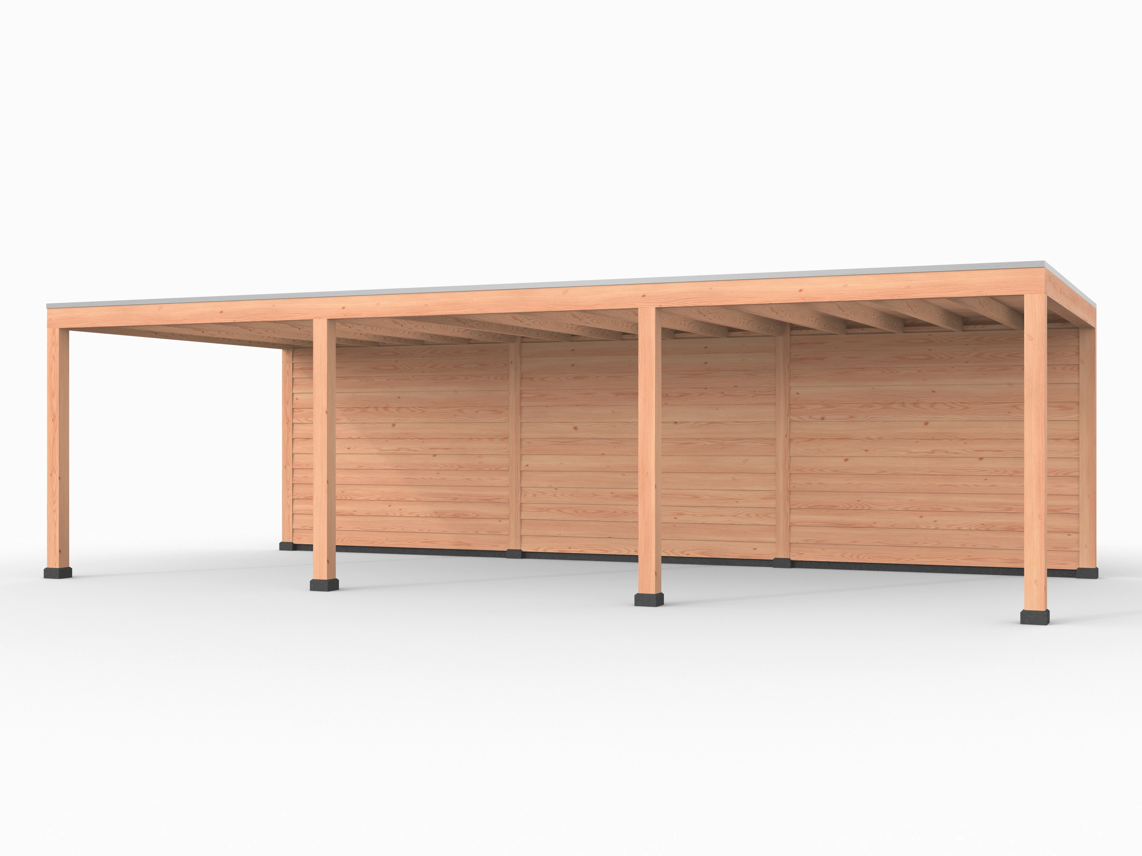 Douglas overkapping, 900 x 400, met achterwand, Westwood Elegant - Afbeelding 1